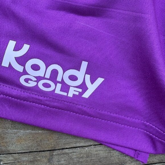 Kandy Golf Purple Sleeveless Polo Shirt size XXL glove left hand XL - Picture 2 of 4